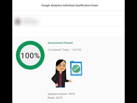 Google Analytics Individual Qualification Exam Answers - Live Test - November, 2018