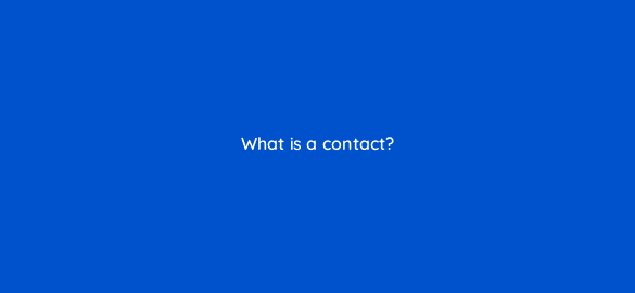 what is a contact 22952