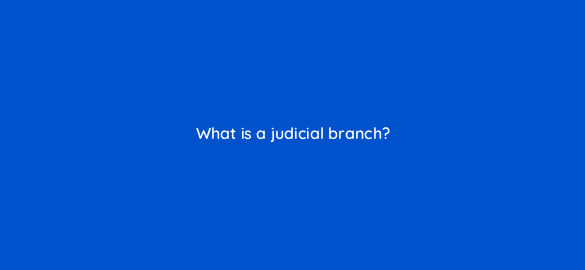 what is a judicial branch 5212