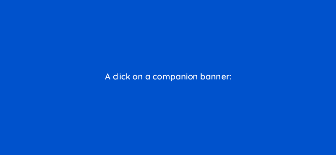 a click on a companion banner 2596