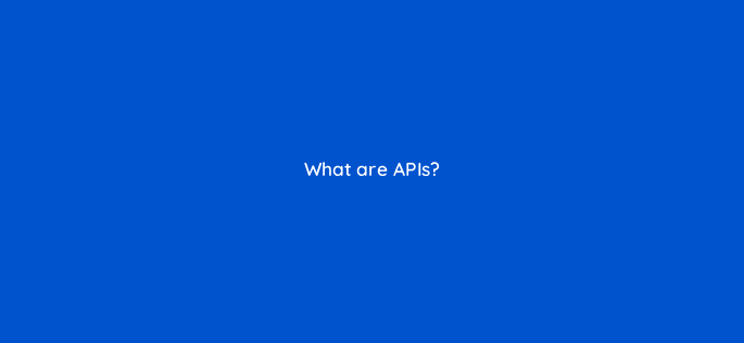 what are apis 33961