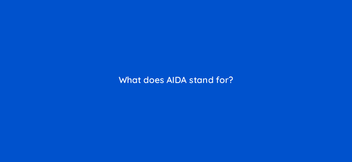 what does aida stand for 4234