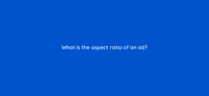 what is the aspect ratio of an ad 80282