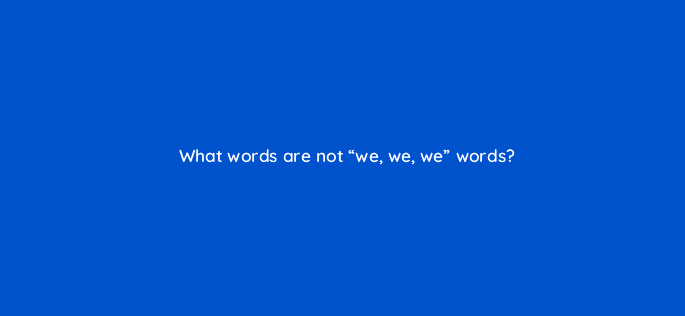 what words are not we we we words 110010