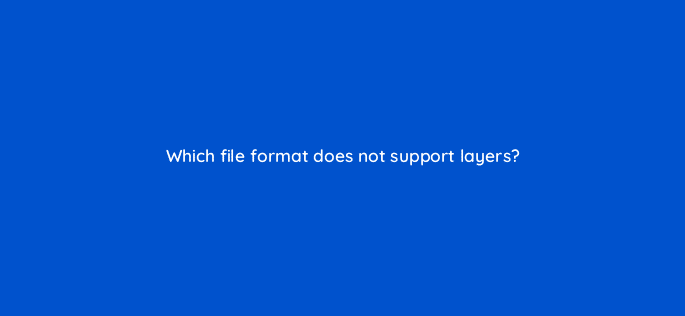 which file format does not support layers 47923