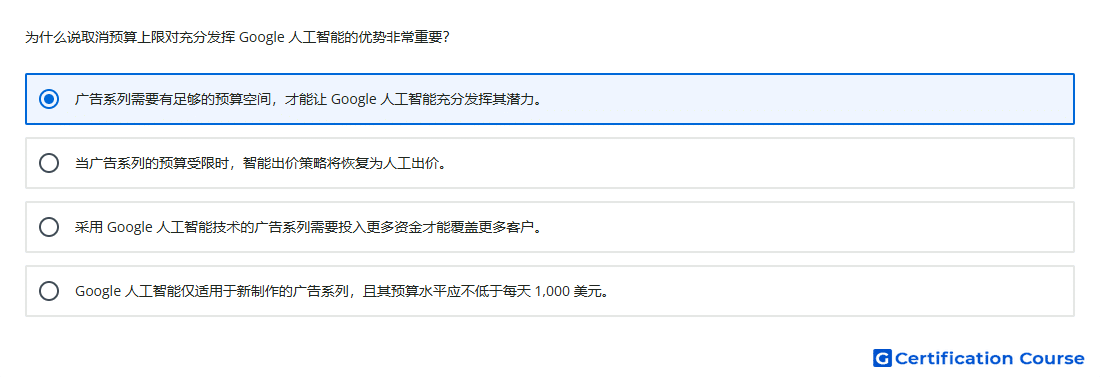 为什么说取消预算上限对充分发挥 Google 人工智能的优势非常重要