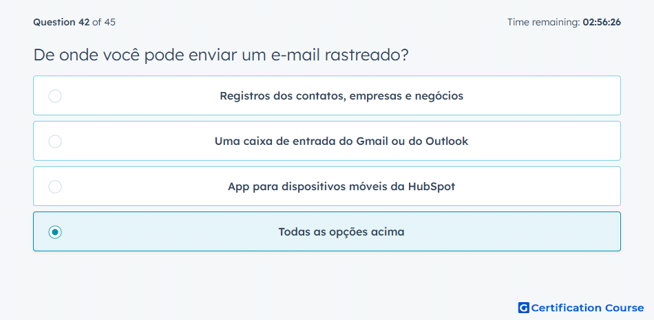 De onde voce pode enviar um e mail rastreado