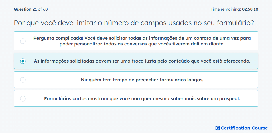 Por que voce deve limitar o numero de campos usados no seu formulario