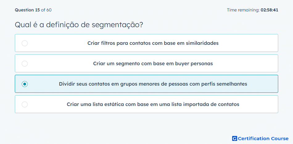 Qual e a definicao de segmentacao