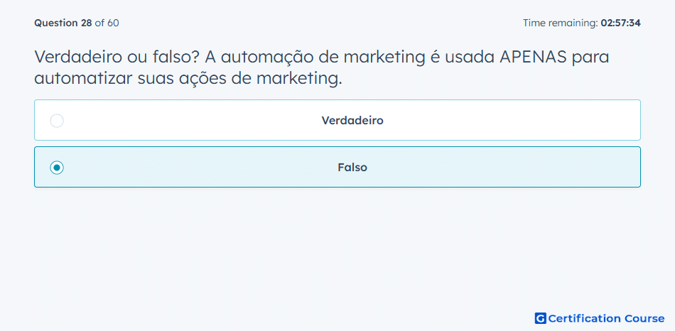 Verdadeiro ou falso A automacao de marketing e usada APENAS para automatizar suas acoes de marketing