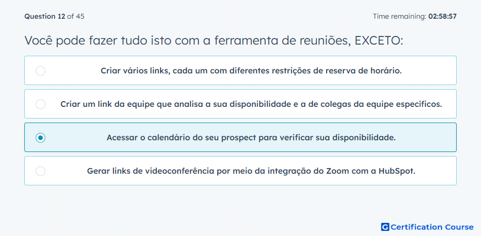Voce pode fazer tudo isto com a ferramenta de reunioes EXCETO