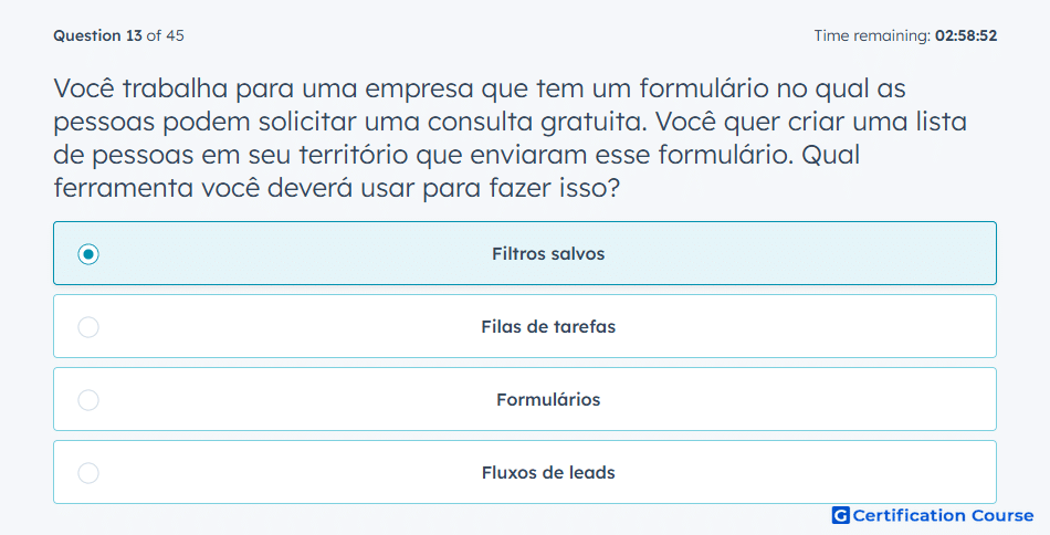 Voce trabalha para uma empresa que tem um formulario no qual as pessoas podem solicitar uma consulta gratuita Voce quer criar uma