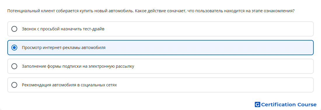 Потенциальный клиент собирается купить новый автом