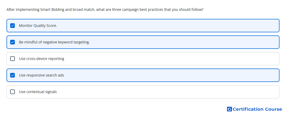 After implementing Smart Bidding and broad match w