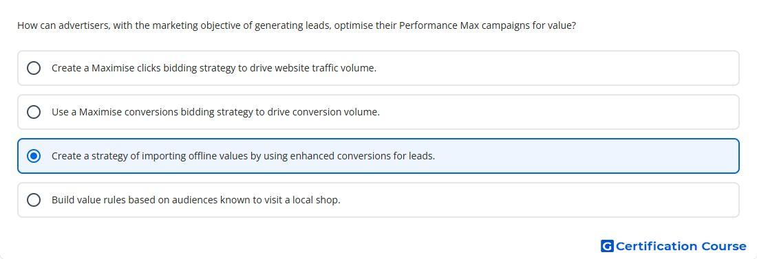How can advertisers with the marketing objective o