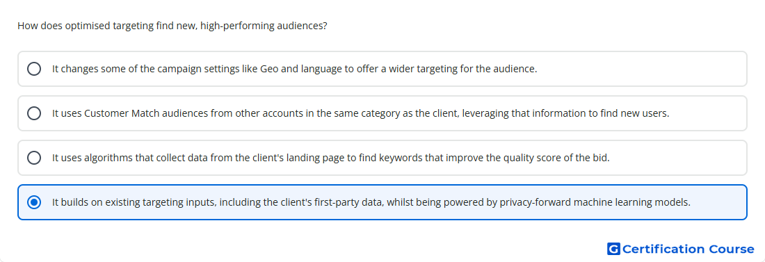 How does optimised targeting find new high perform