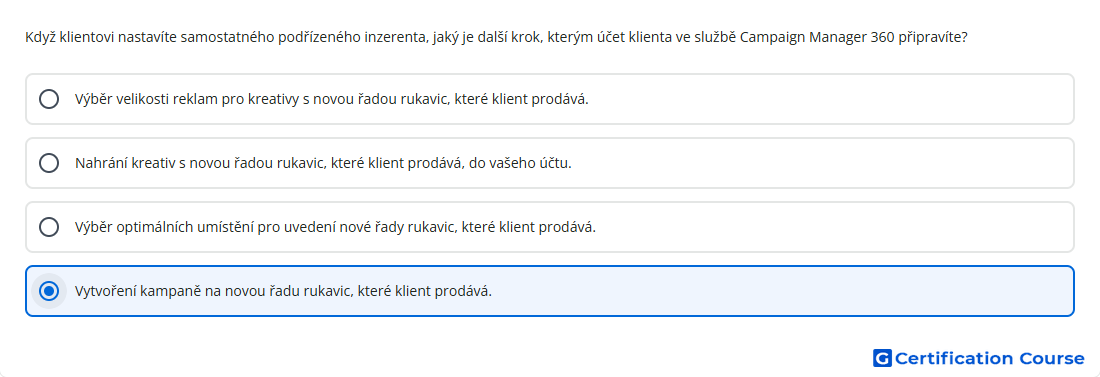 Kdyz klientovi nastavite samostatneho podrizeneho