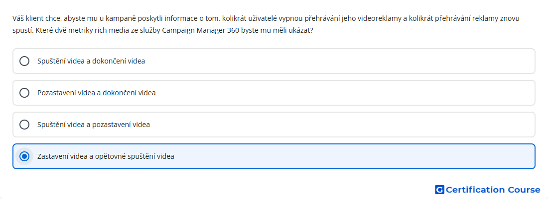 Vas klient chce abyste mu u kampane poskytli infor
