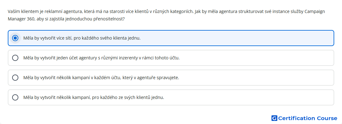 Vasim klientem je reklamni agentura ktera ma na st