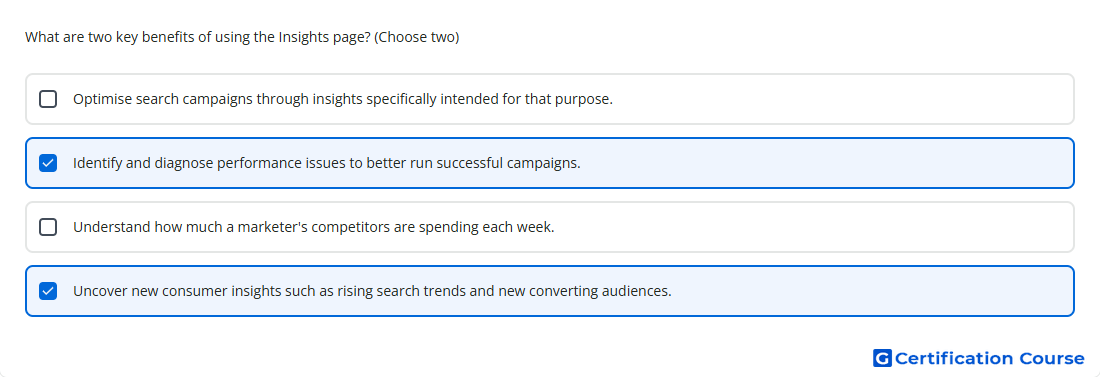 What are two key benefits of using the Insights pa