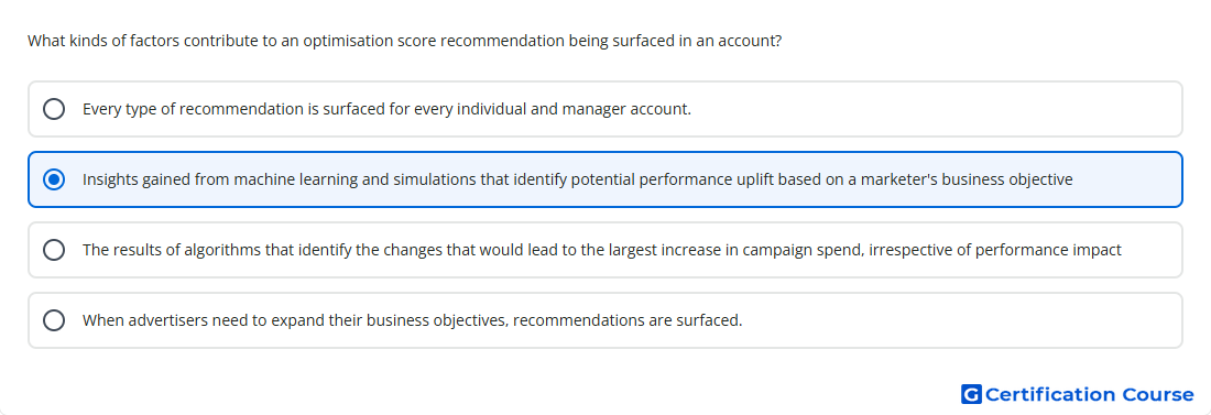 What kinds of factors contribute to an optimisatio