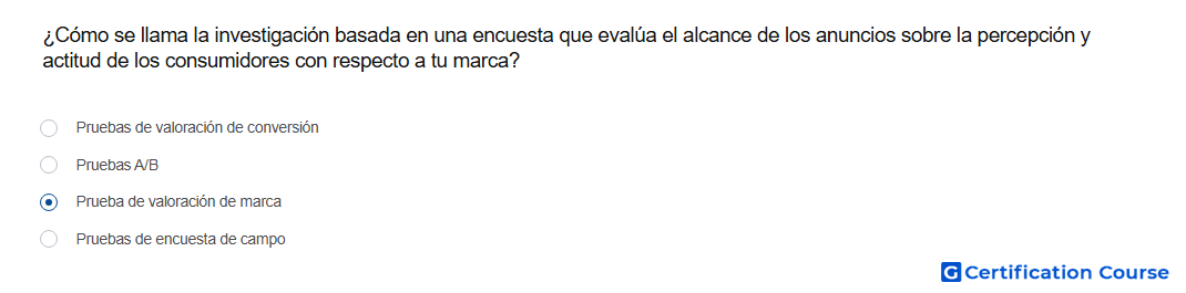 Como se llama la investigacion basada en una encuesta que evalua el alcance de los anuncios sobre la percepcion y actitud de los c