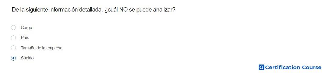 De la siguiente informacion detallada cual NO se puede analizar