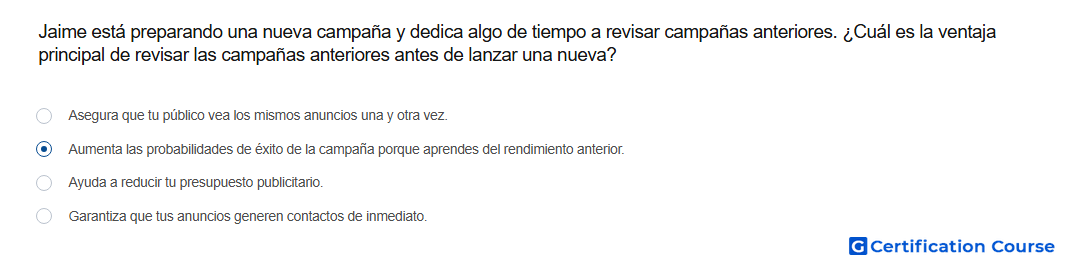 Jaime esta preparando una nueva campana y dedica algo de tiempo a revisar campanas anteriores Cual es la ventaja principal de revi