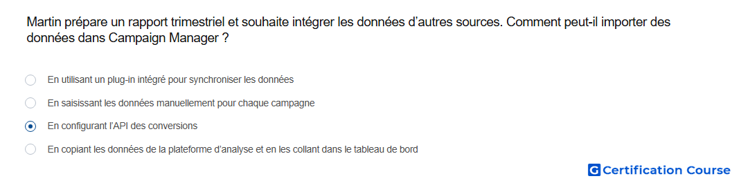 Martin prepare un rapport trimestriel et souhaite integrer les donnees d autres sources Comment peut il importer des donnees dans
