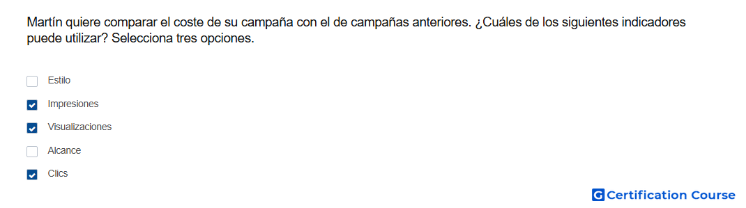 Martin quiere comparar el coste de su campana con el de campanas anteriores Cuales de los siguientes indicadores puede utilizar Se