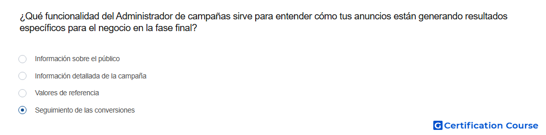 Que funcionalidad del Administrador de campanas sirve para entender como tus anuncios estan generando resultados especificos para