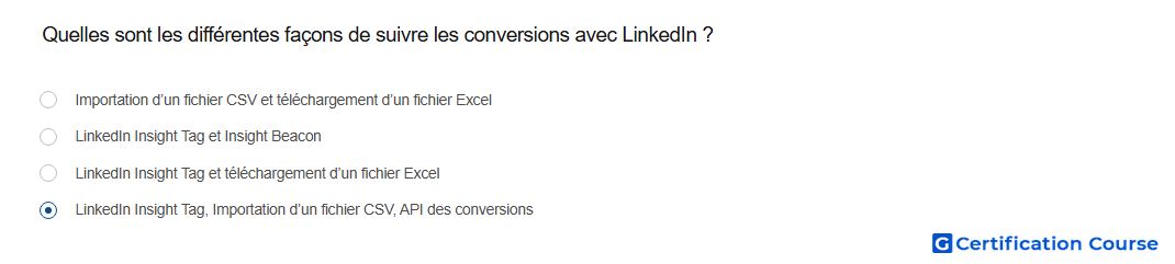 Quelles sont les differentes facons de suivre les conversions avec LinkedIn